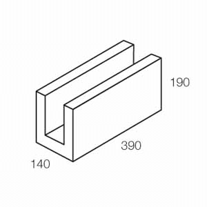 15.12 Lintel 390x140x190