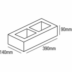 15.71 Standard Half Height 390x140x90