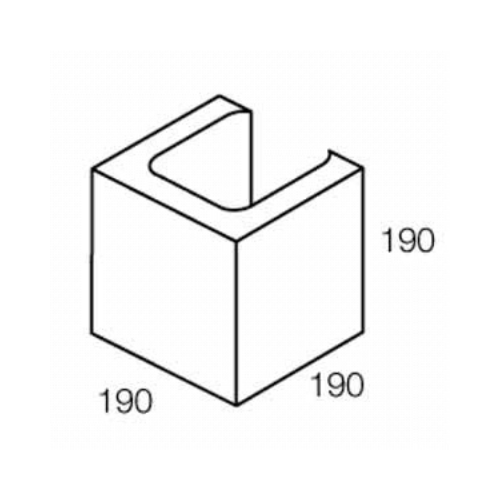 20.13 Half Lintel 190x190x190