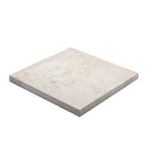 Travertine Square Edge Coping Chalk 500x500x40mm