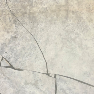 Travertine Raw Silver Crazy Pave